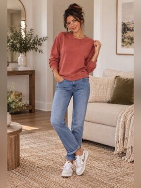 Goodfellow & Co Rust Crewneck Sweatshirt